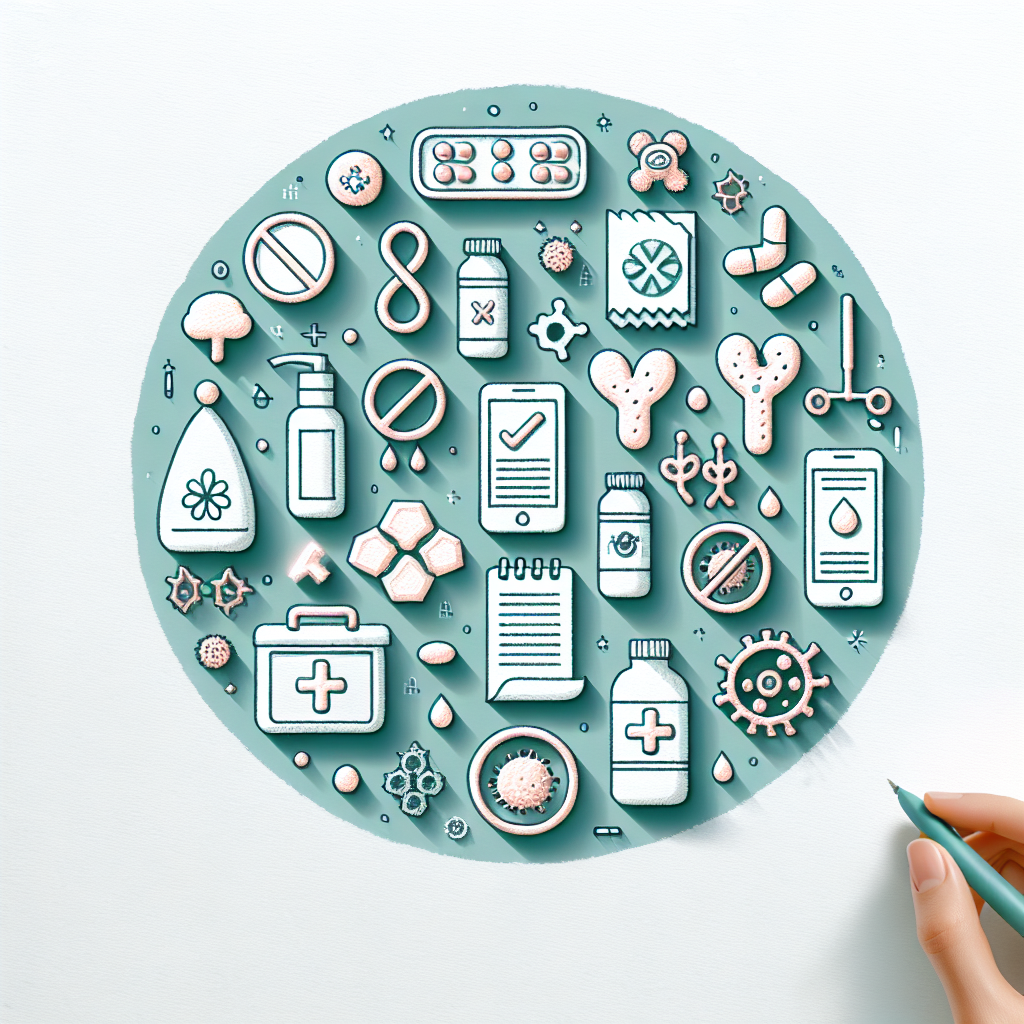 Pastelková ilustrace znázorňující téma: Kožní infekce