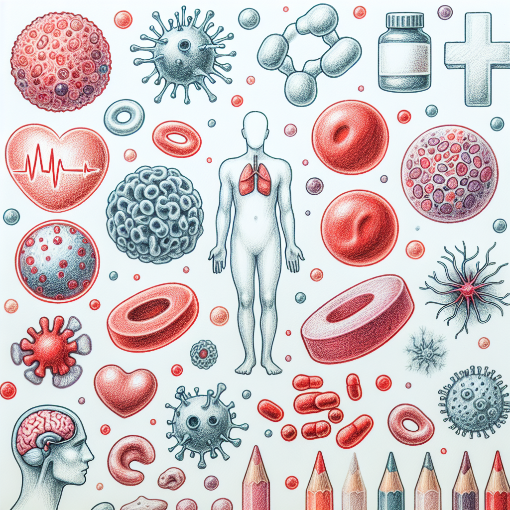 Pastelková ilustrace znázorňující téma: Zdraví