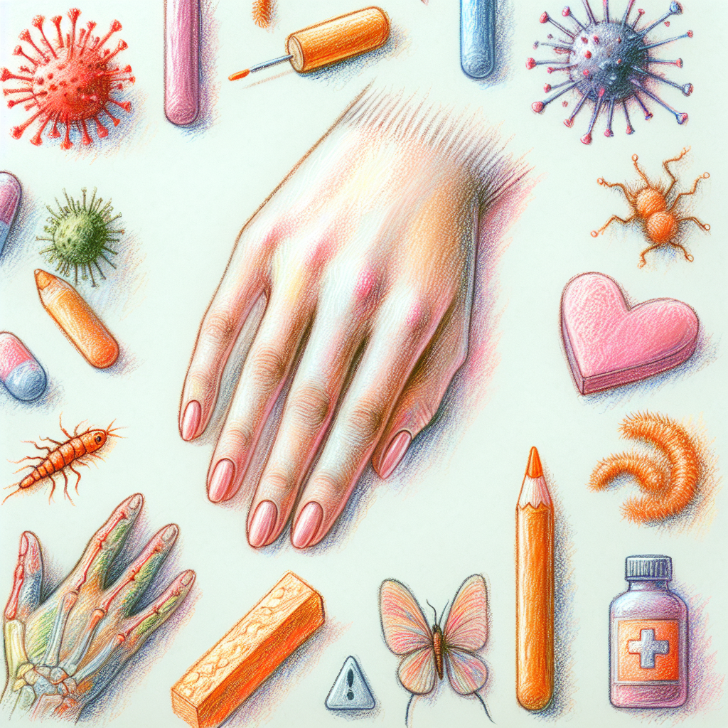 Pastelková ilustrace znázorňující téma: Plísně a zdraví