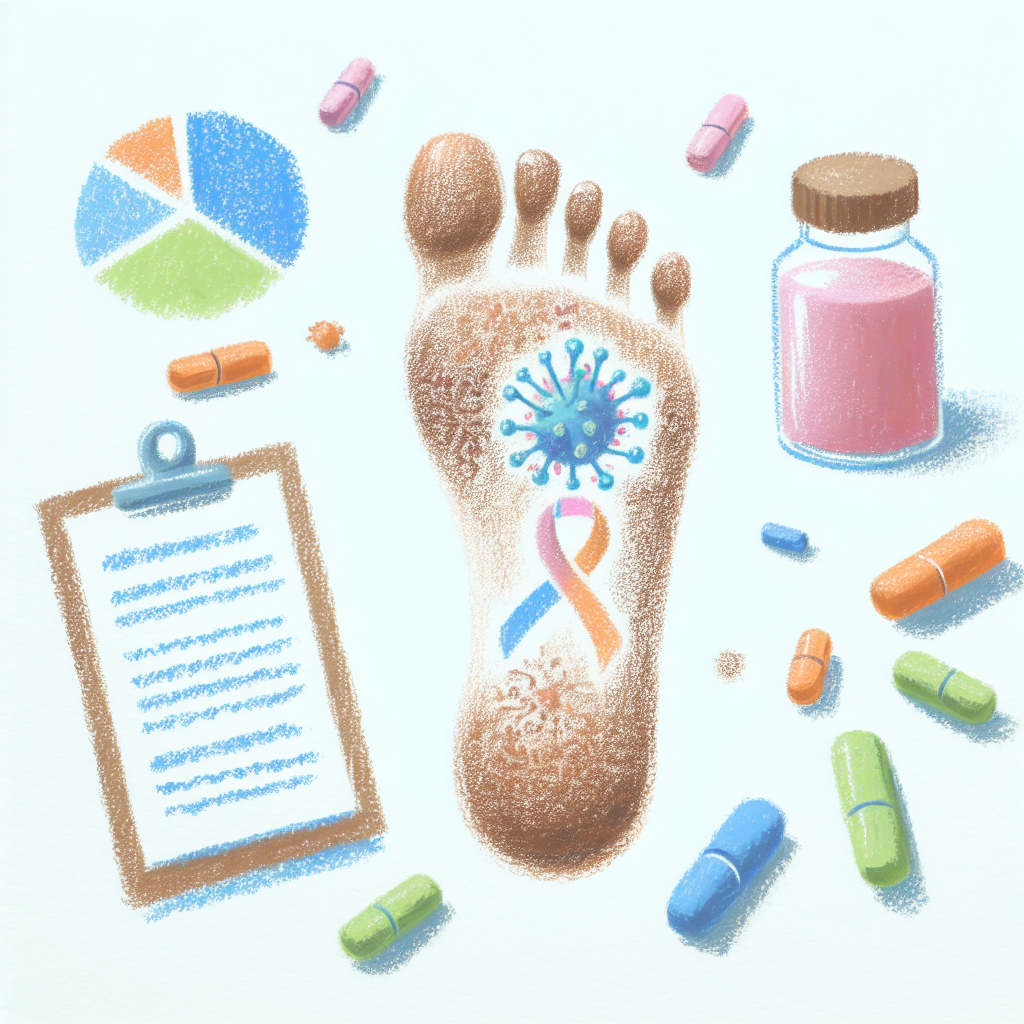 Pastelková ilustrace znázorňující téma: Zdraví