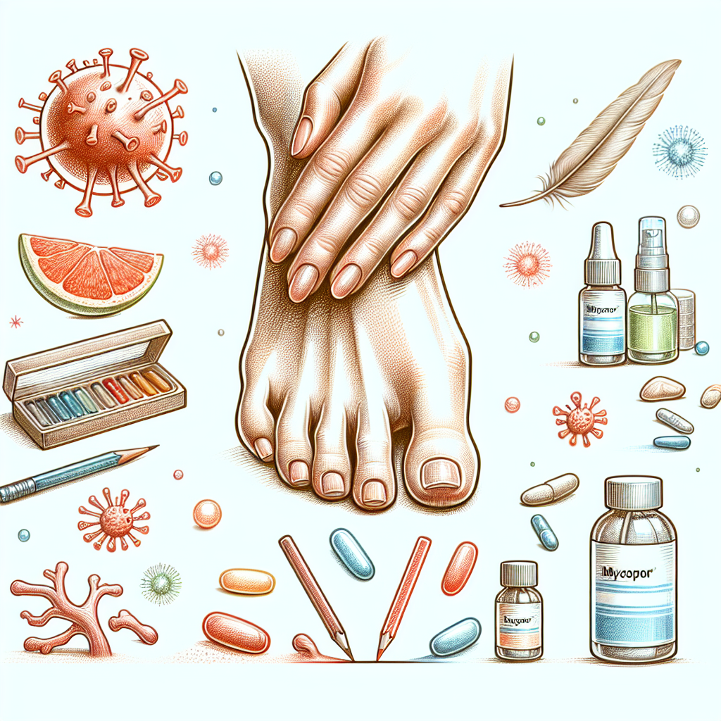 Pastelková ilustrace znázorňující téma: Plísně a jejich léčba