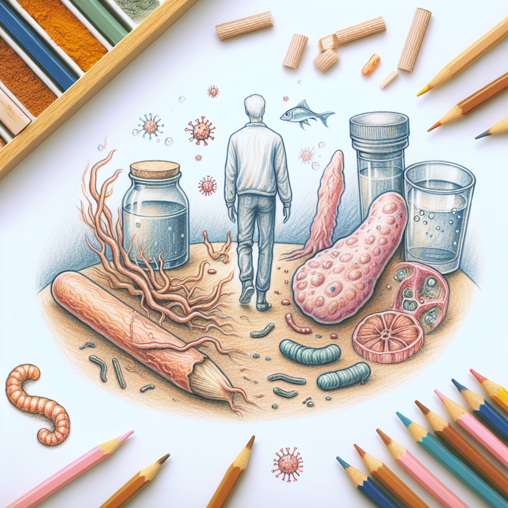 Pastelková ilustrace znázorňující téma: Zdraví