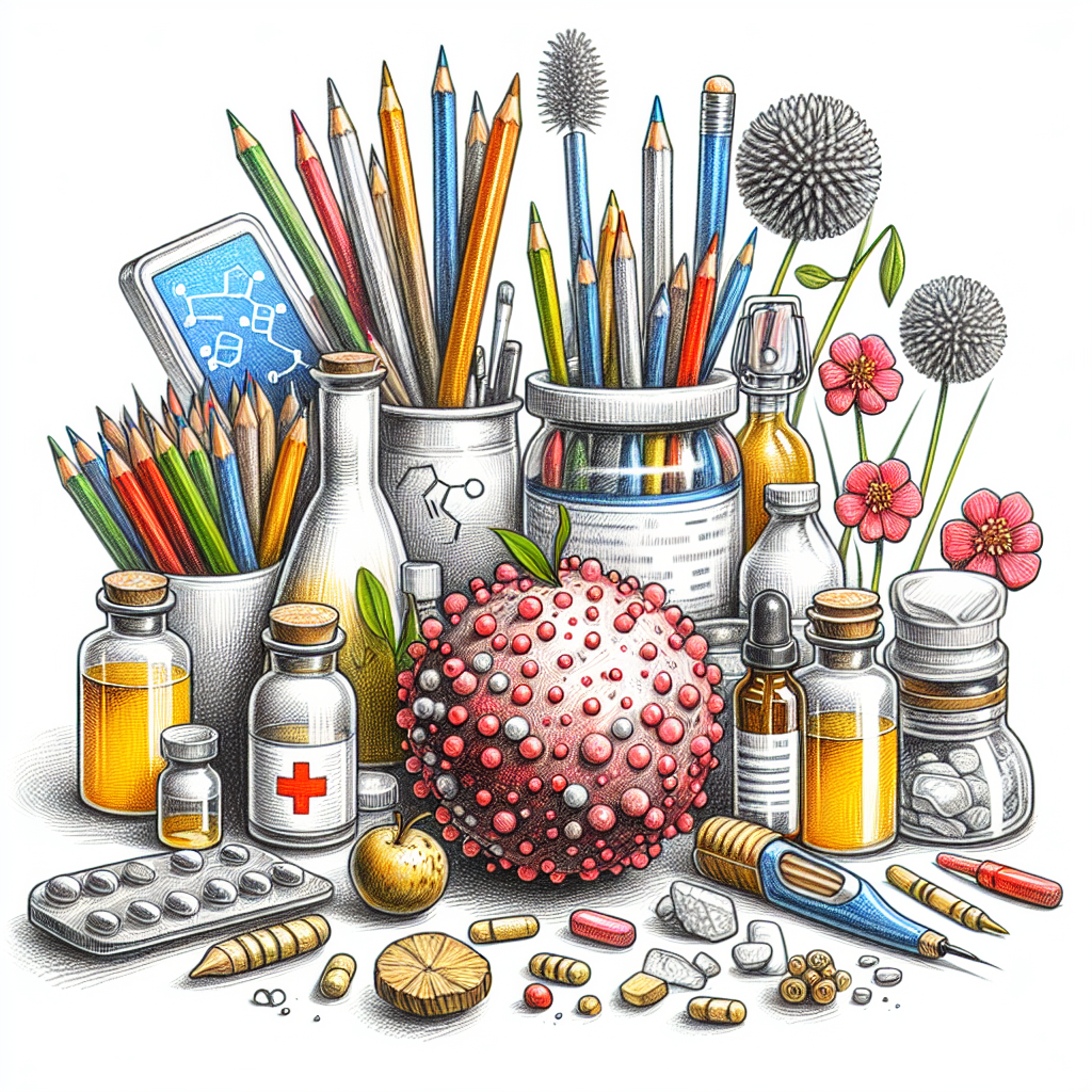 Pastelková ilustrace znázorňující téma: Zdraví a prevence