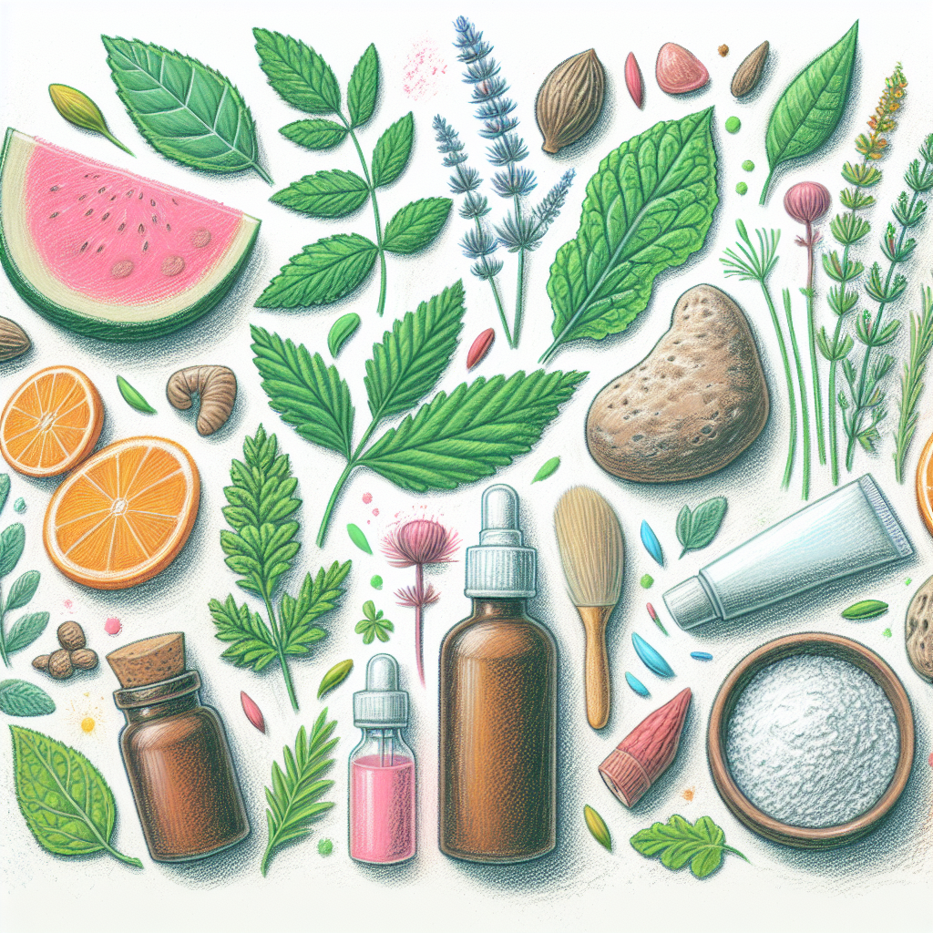 Pastelková ilustrace znázorňující téma: Zdraví a bylinná medicína