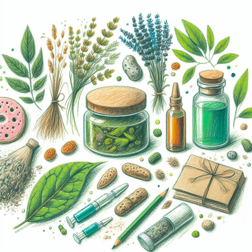 Pastelková ilustrace znázorňující téma: Bylinky a zdraví