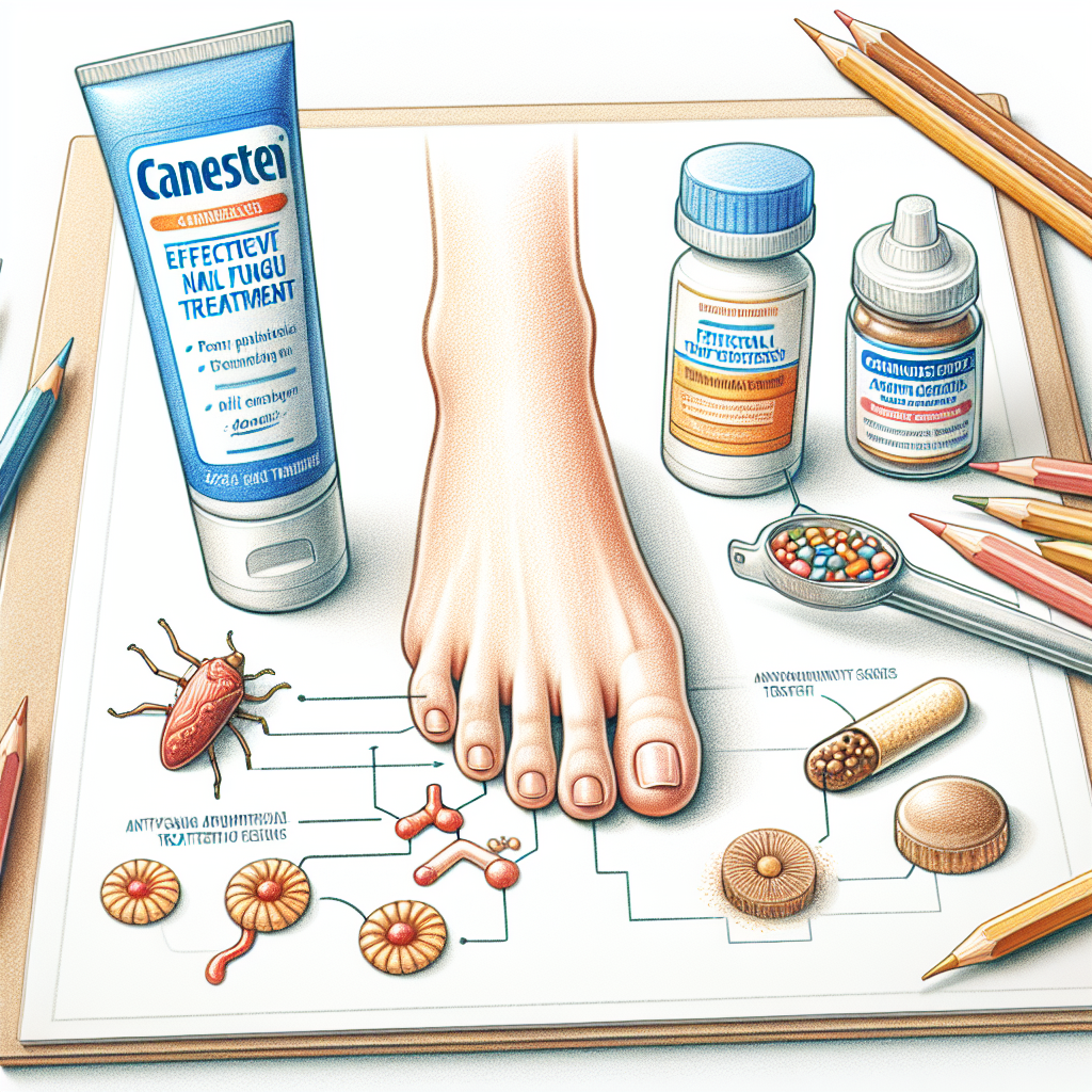 Pastelková ilustrace znázorňující téma: Plísně nehtů