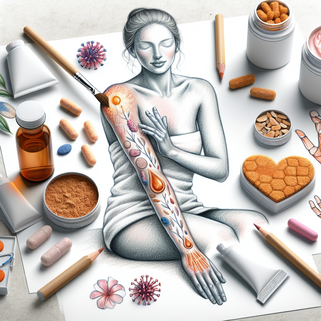 Pastelková ilustrace znázorňující téma: Zdraví