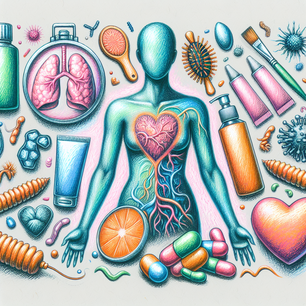 Pastelková ilustrace znázorňující téma: Zdraví