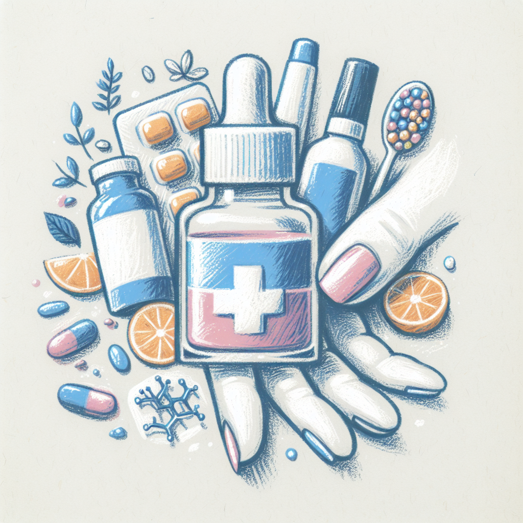 Pastelková ilustrace znázorňující téma: Zdraví