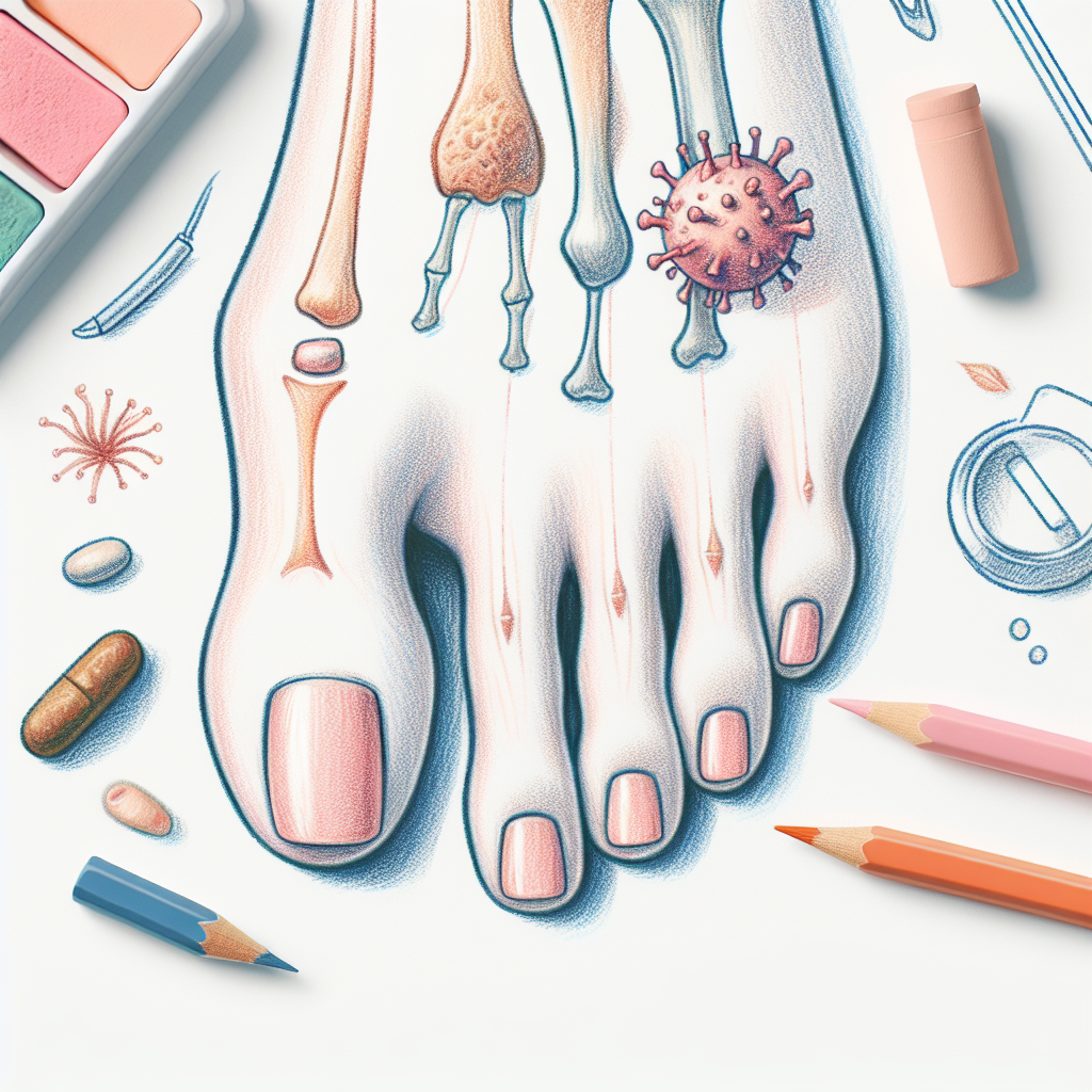 Pastelková ilustrace znázorňující téma: Zdraví