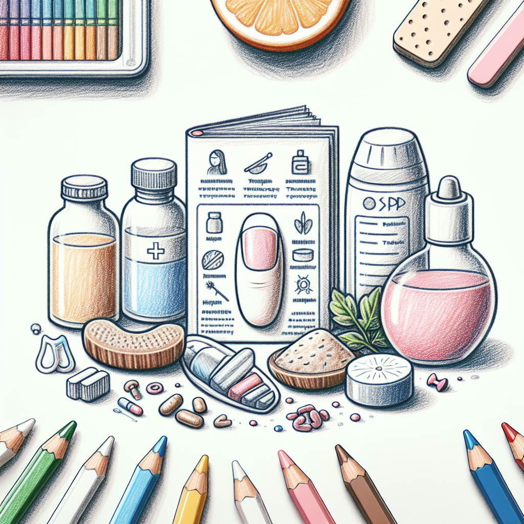 Pastelková ilustrace znázorňující téma: Zdraví a péče