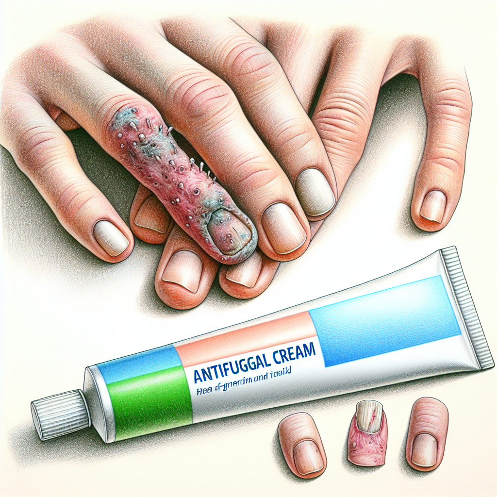 Pastelková ilustrace znázorňující téma: Léčba plísní