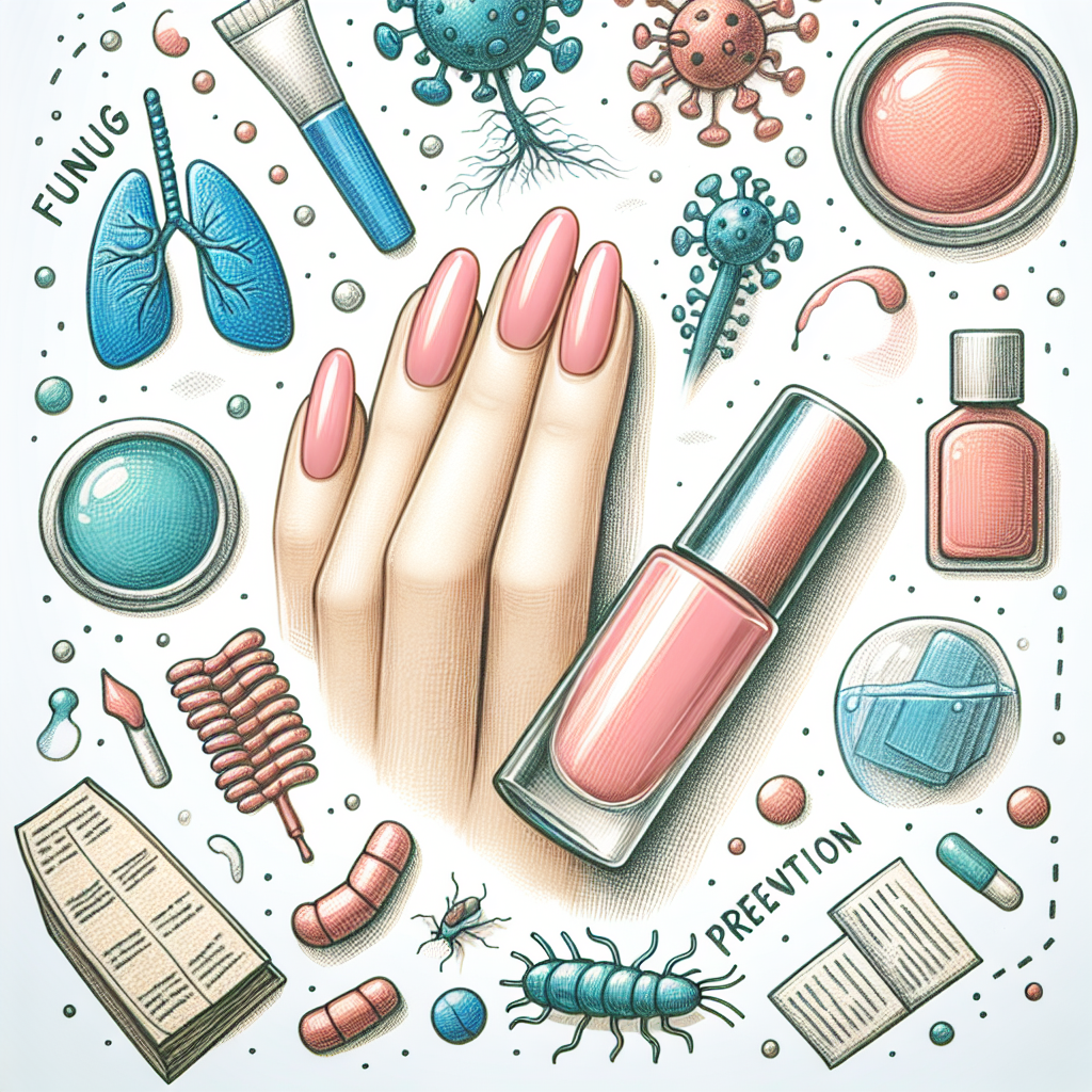 Pastelková ilustrace znázorňující téma: Péče o nehty