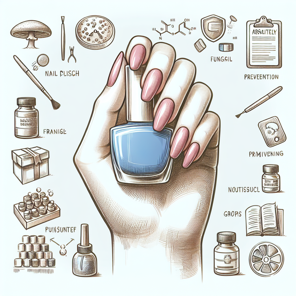 Pastelková ilustrace znázorňující téma: Zdraví nehtů