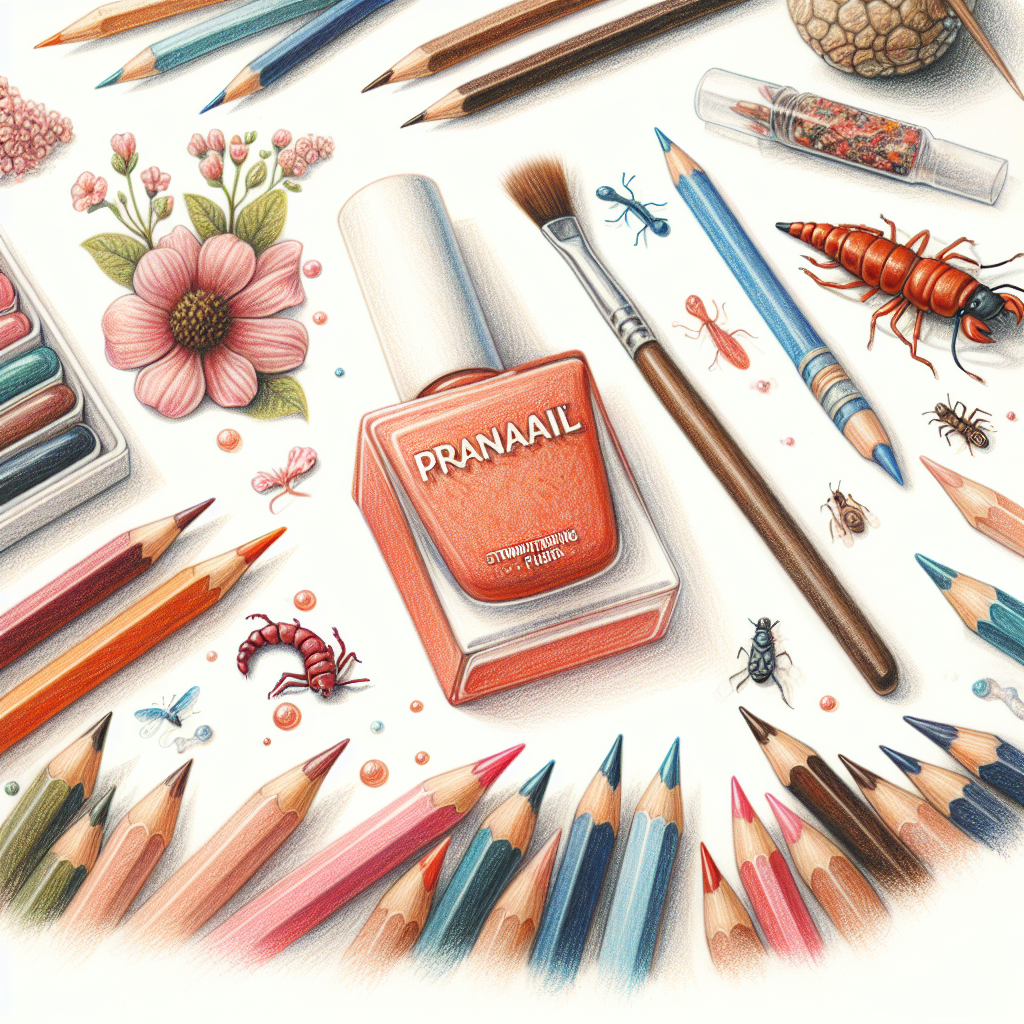 Pastelková ilustrace znázorňující téma: Péče o nehty