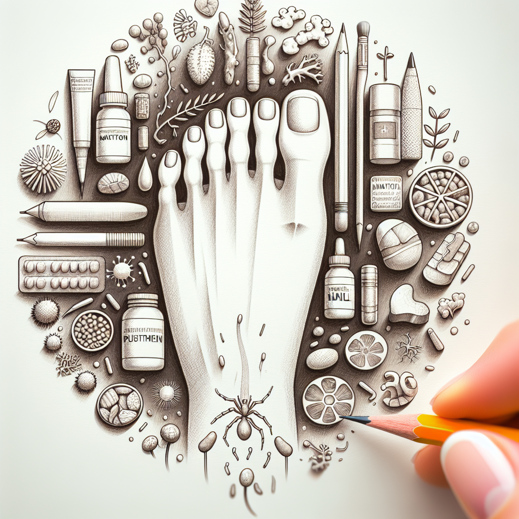 Pastelková ilustrace znázorňující téma: Léčba plísní