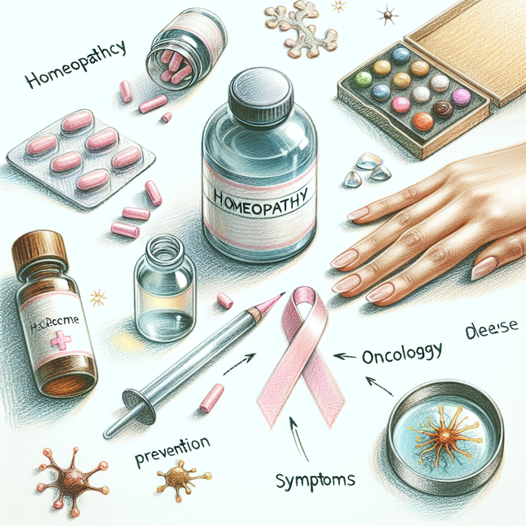 Pastelková ilustrace znázorňující téma: Homeopatie