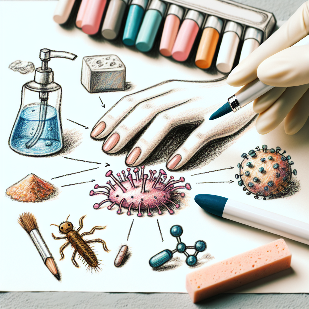 Pastelková ilustrace znázorňující téma: Zdraví