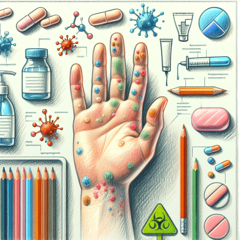 Pastelková ilustrace znázorňující téma: Zdraví nehtů