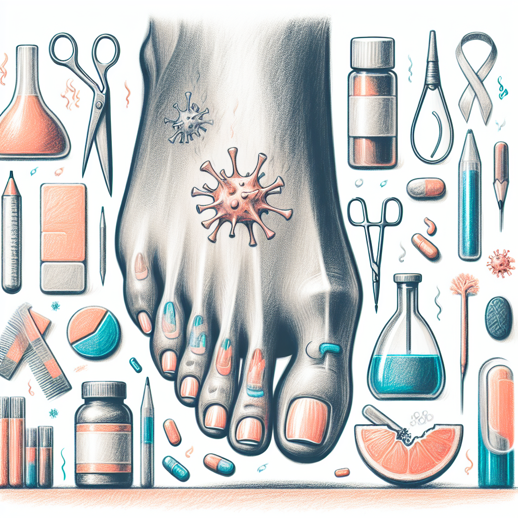 Pastelková ilustrace znázorňující téma: Zdraví nehtů