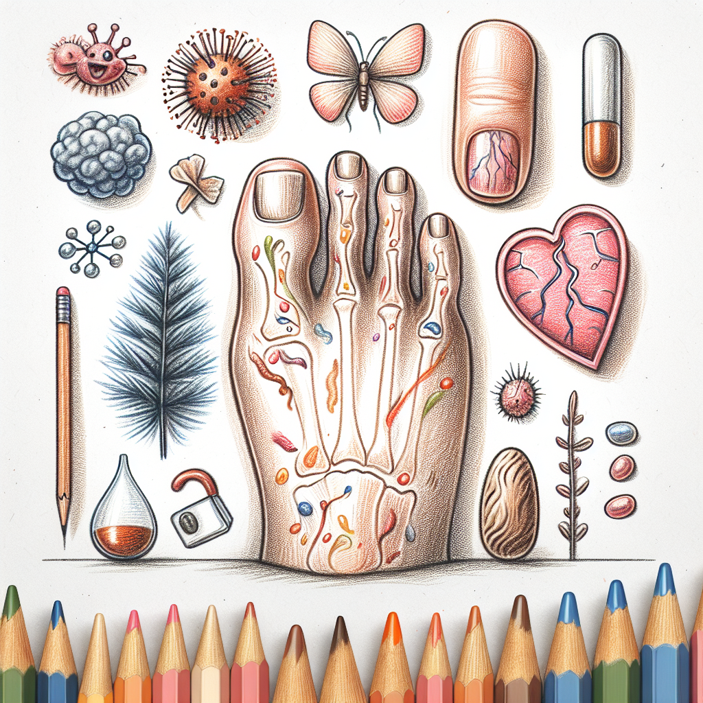 Pastelková ilustrace znázorňující téma: Zdraví