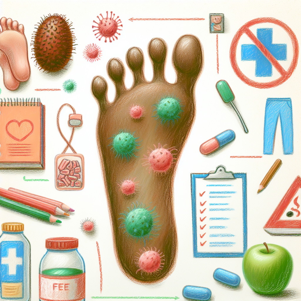 Pastelková ilustrace znázorňující téma: Plísňová onemocnění