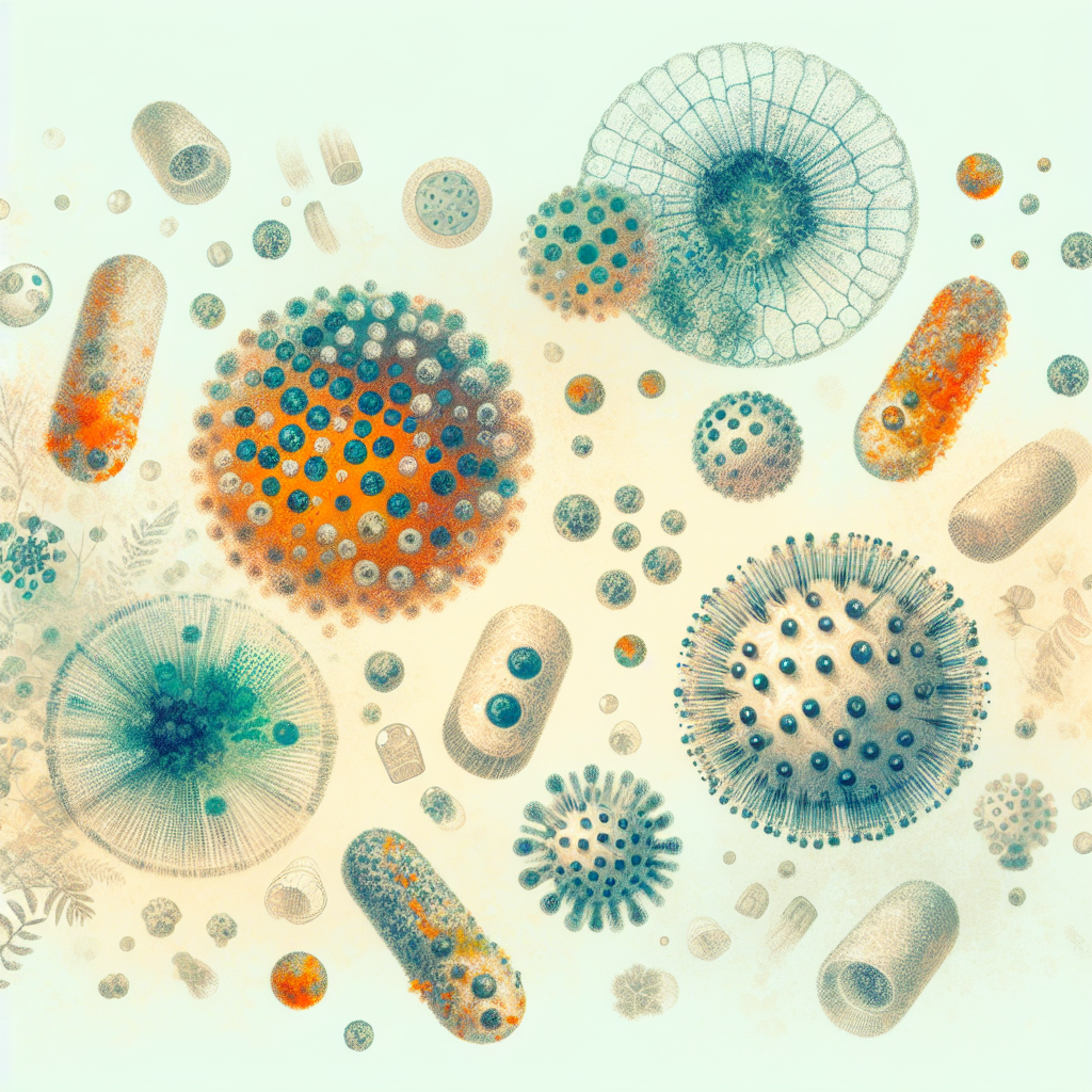 Pastelková ilustrace znázorňující téma: Zdraví a péče