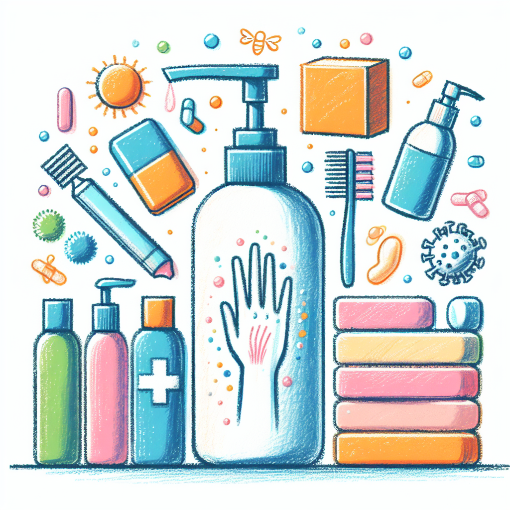 Pastelková ilustrace znázorňující téma: Zdraví