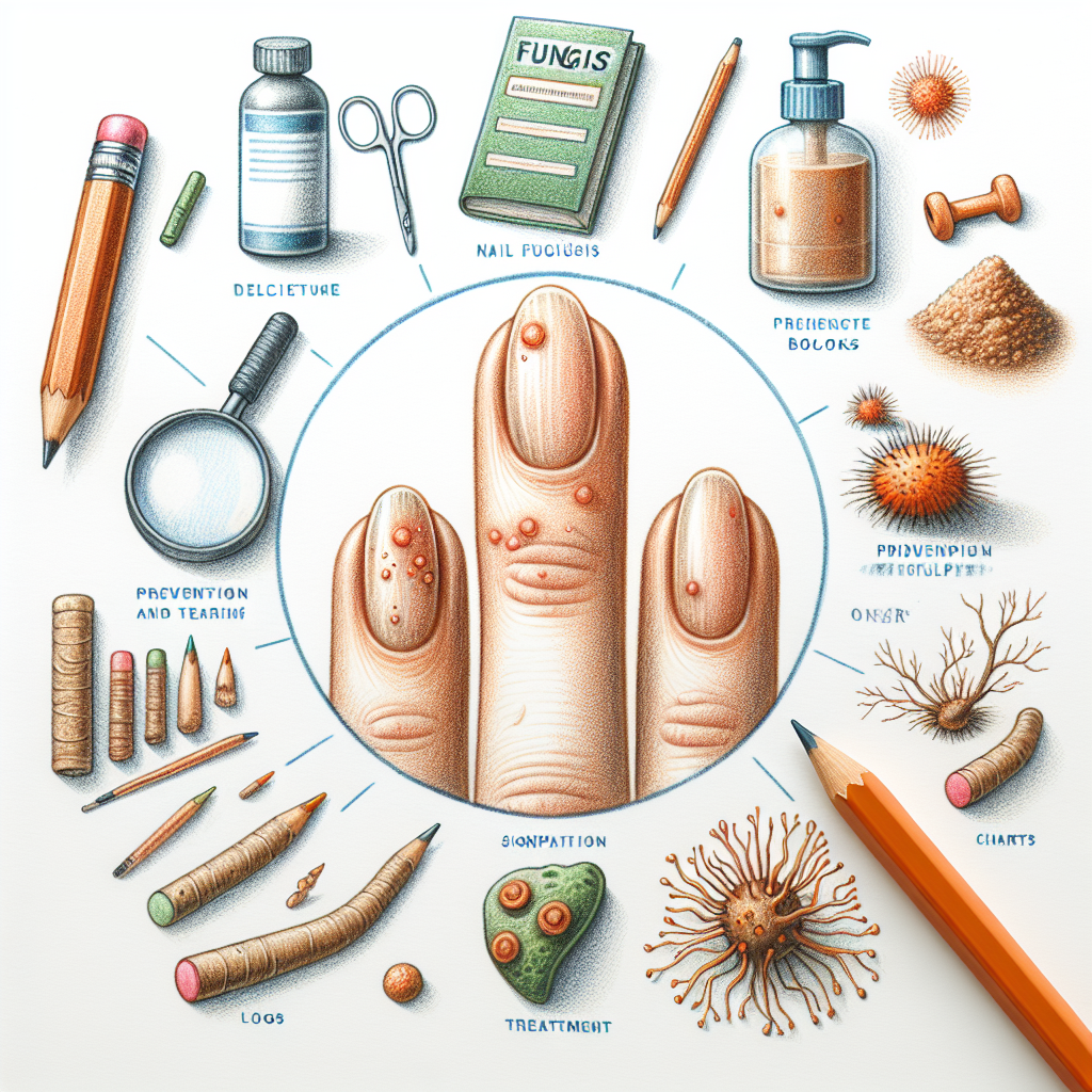 Pastelková ilustrace znázorňující téma: Zdraví nehtů