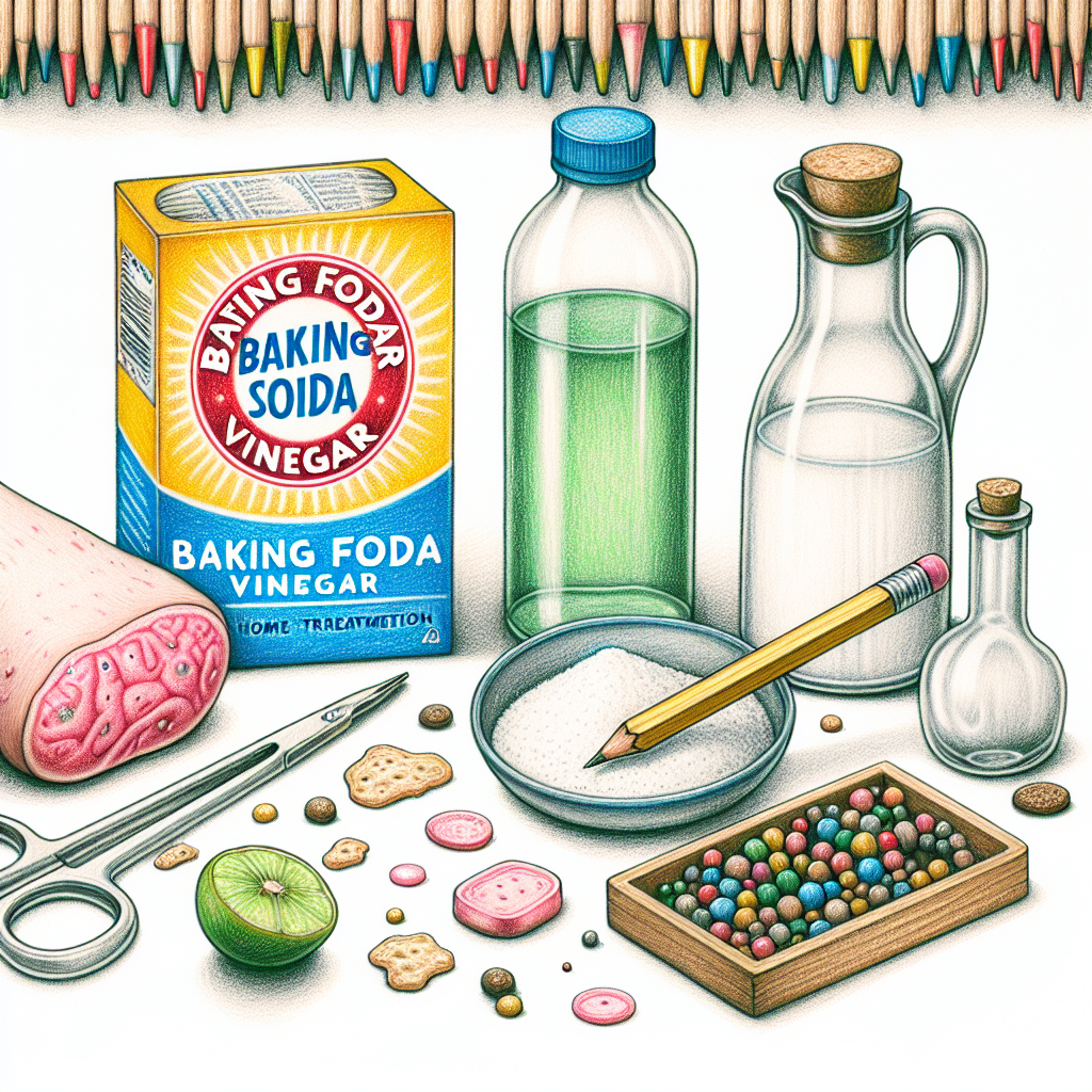 Pastelková ilustrace znázorňující téma: Domácí lékařství