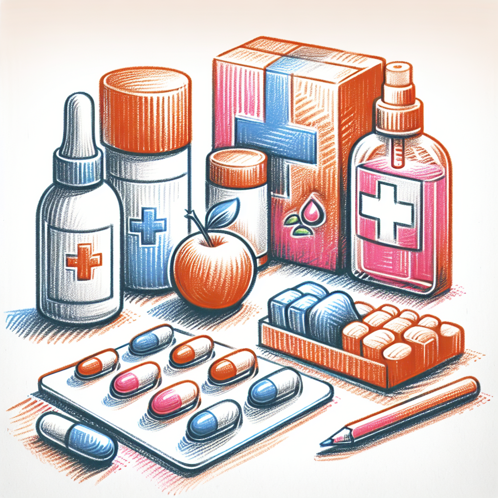 Pastelková ilustrace znázorňující téma: Zdraví