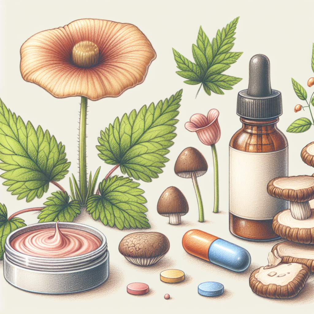 Pastelková ilustrace znázorňující téma: Přírodní léčba