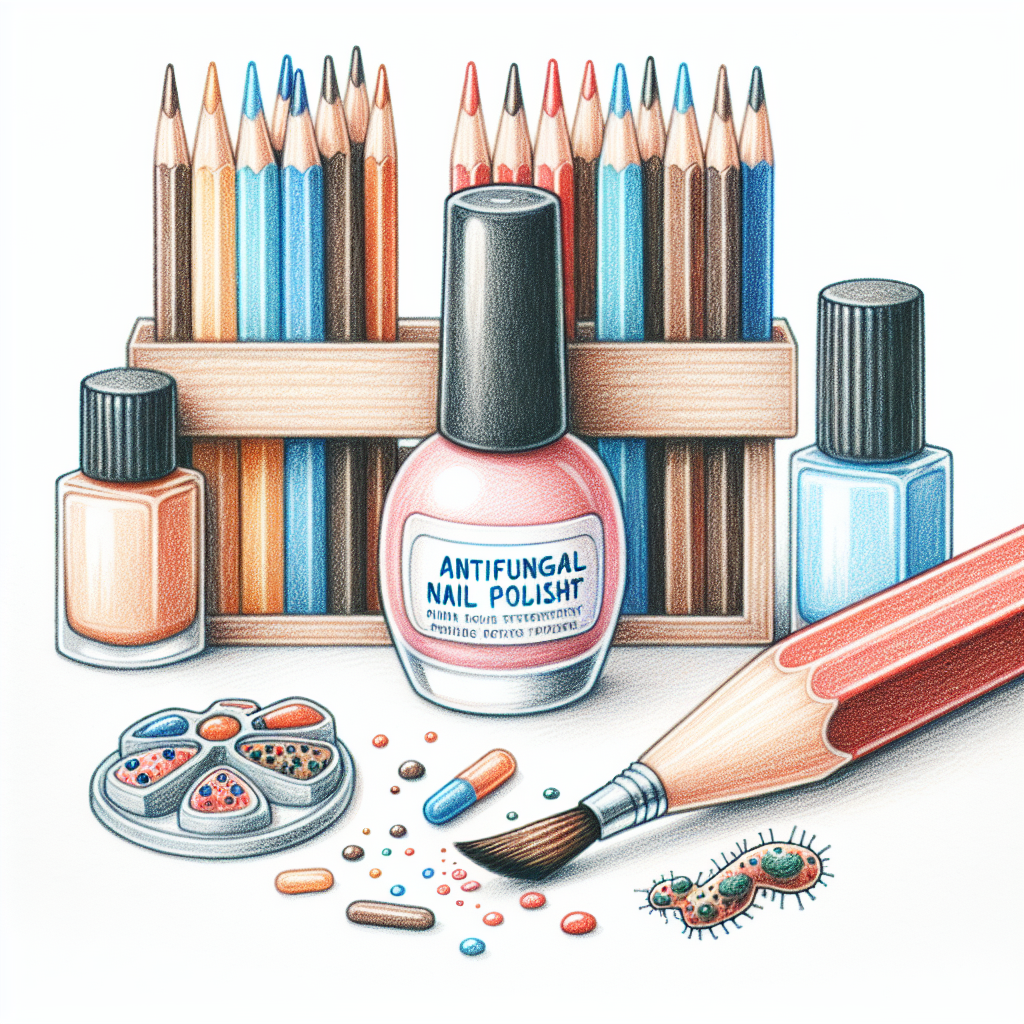 Pastelková ilustrace znázorňující téma: Zdraví nehtů