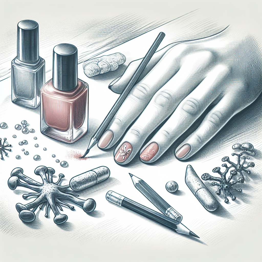 Pastelková ilustrace znázorňující téma: Zdraví a kosmetika