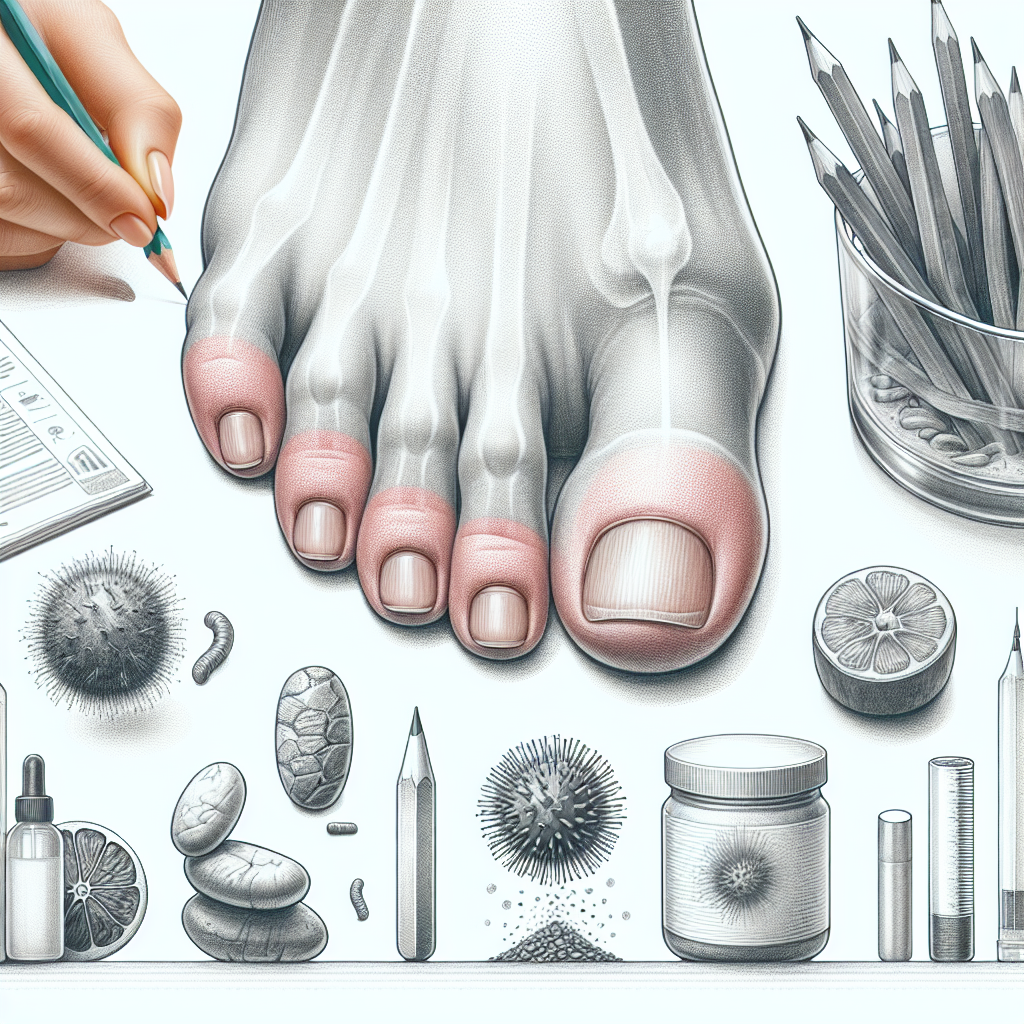 Pastelková ilustrace znázorňující téma: Zdraví nehtů