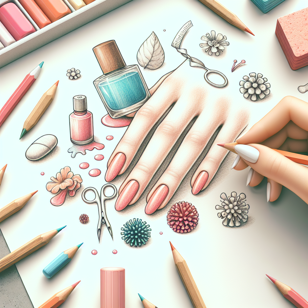 Pastelková ilustrace znázorňující téma: Zdraví