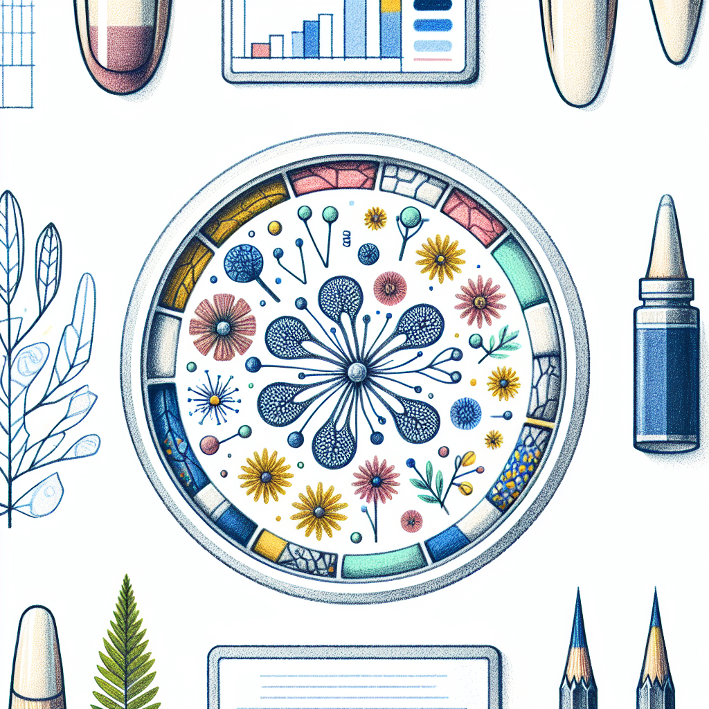 Pastelková ilustrace znázorňující téma: lak na plíseň nehty dr. max