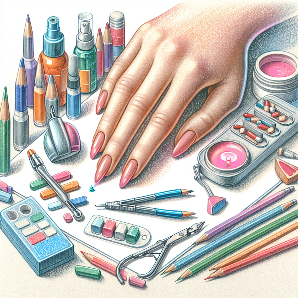 Pastelková ilustrace znázorňující téma: Zdraví a péče
