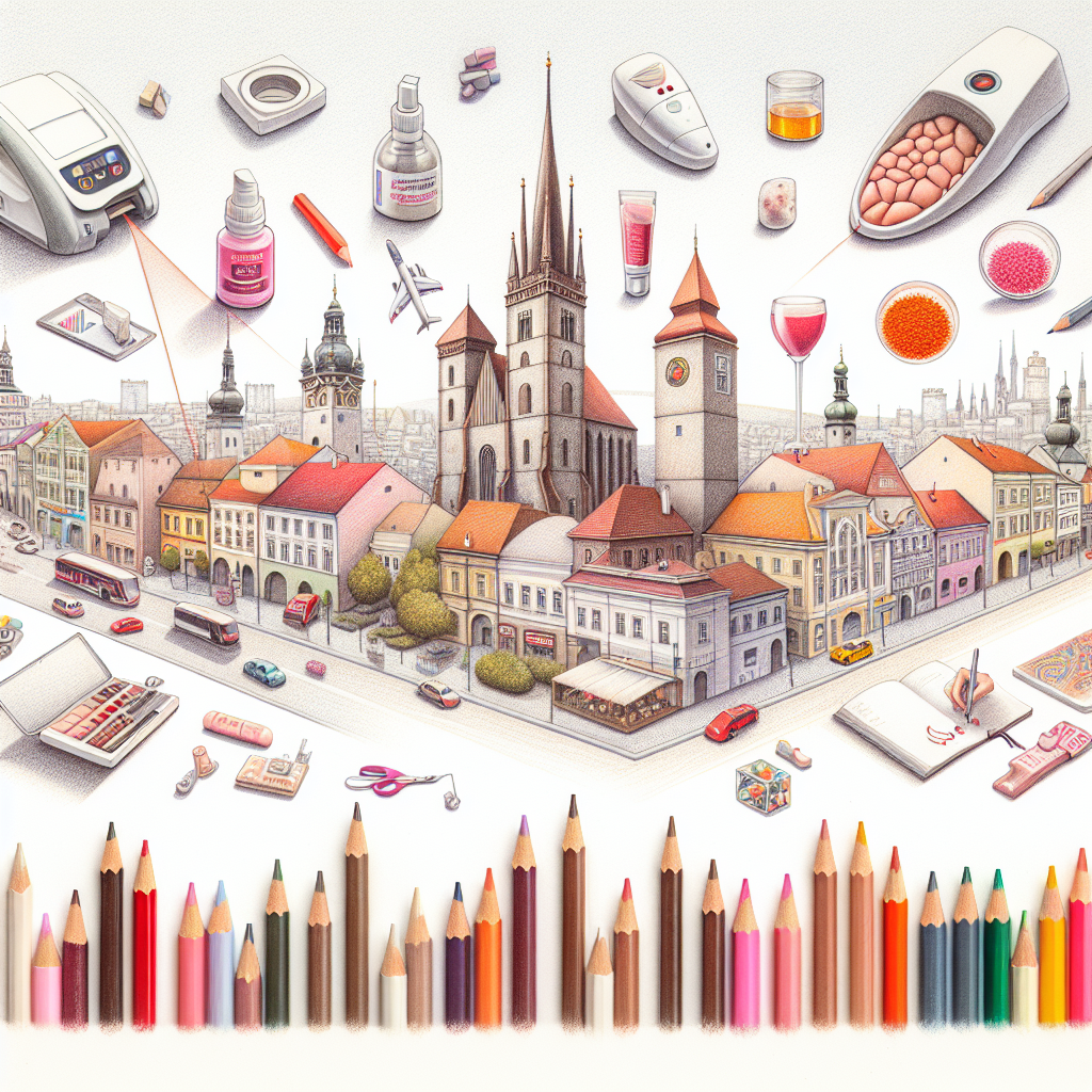 Pastelková ilustrace znázorňující téma: Zdraví