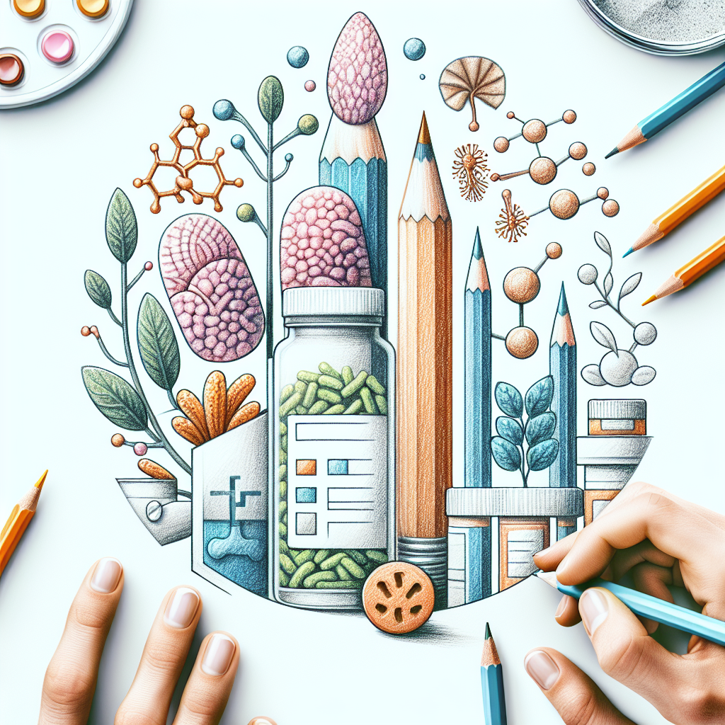 Pastelková ilustrace znázorňující téma: Zdraví