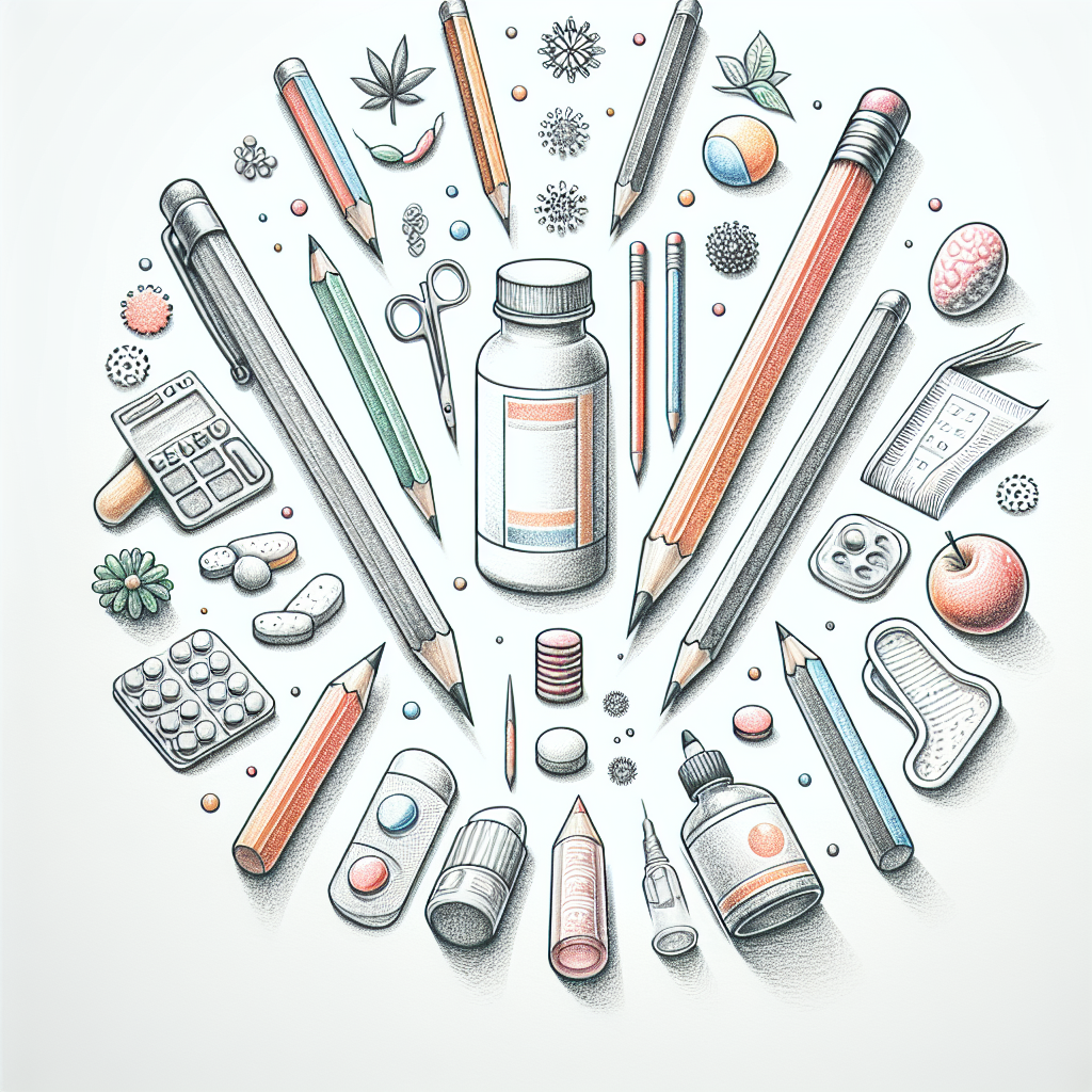 Pastelková ilustrace znázorňující téma: Zdraví