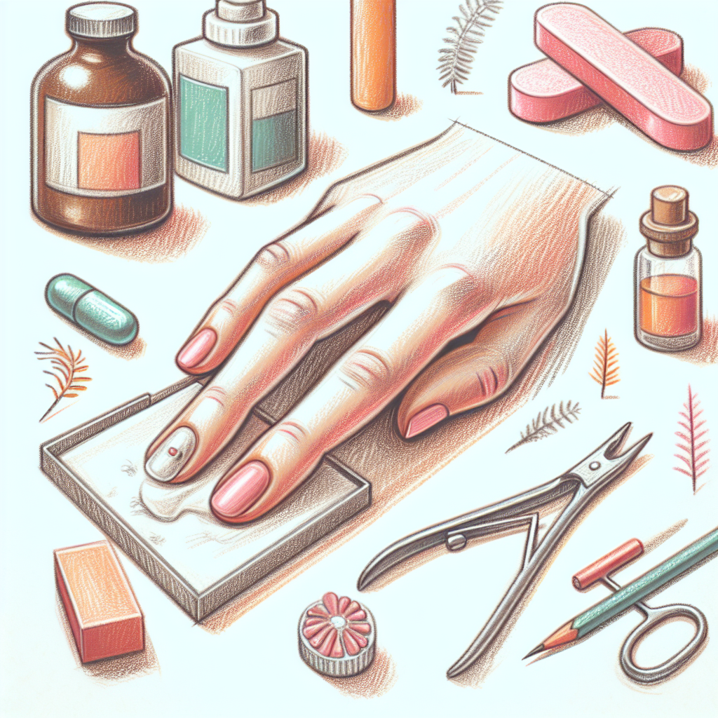 Pastelková ilustrace znázorňující téma: Zdraví