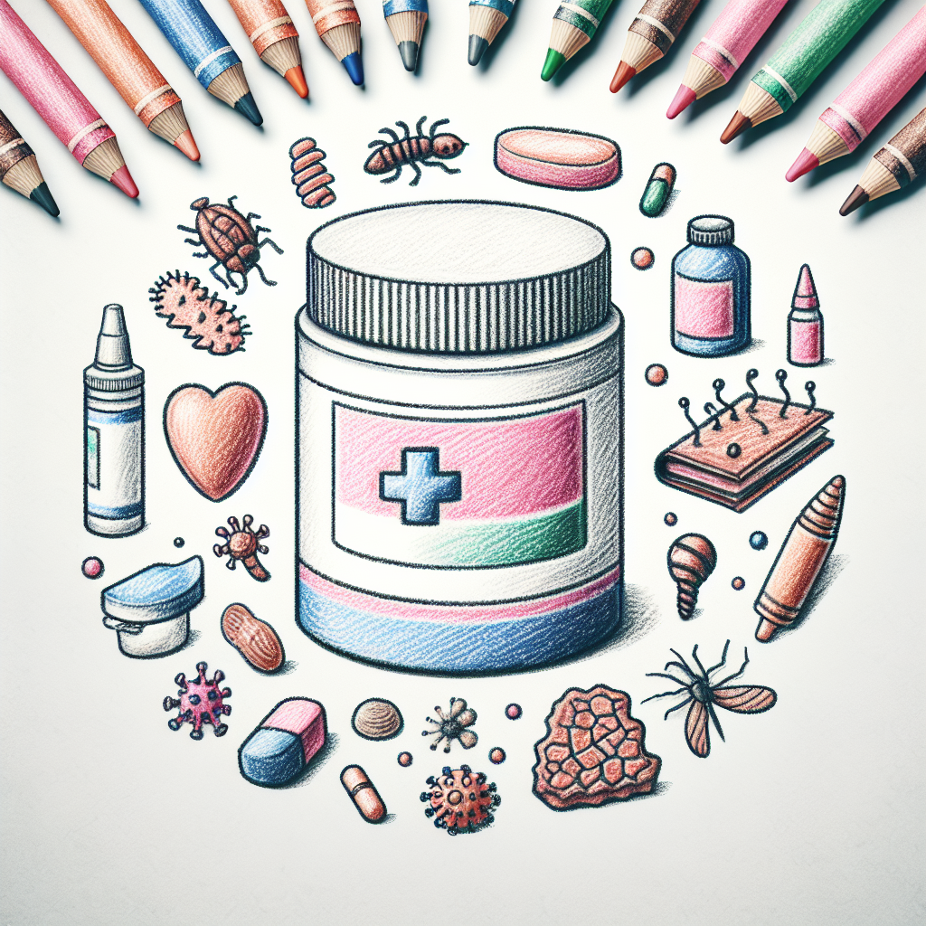 Pastelková ilustrace znázorňující téma: Zdraví