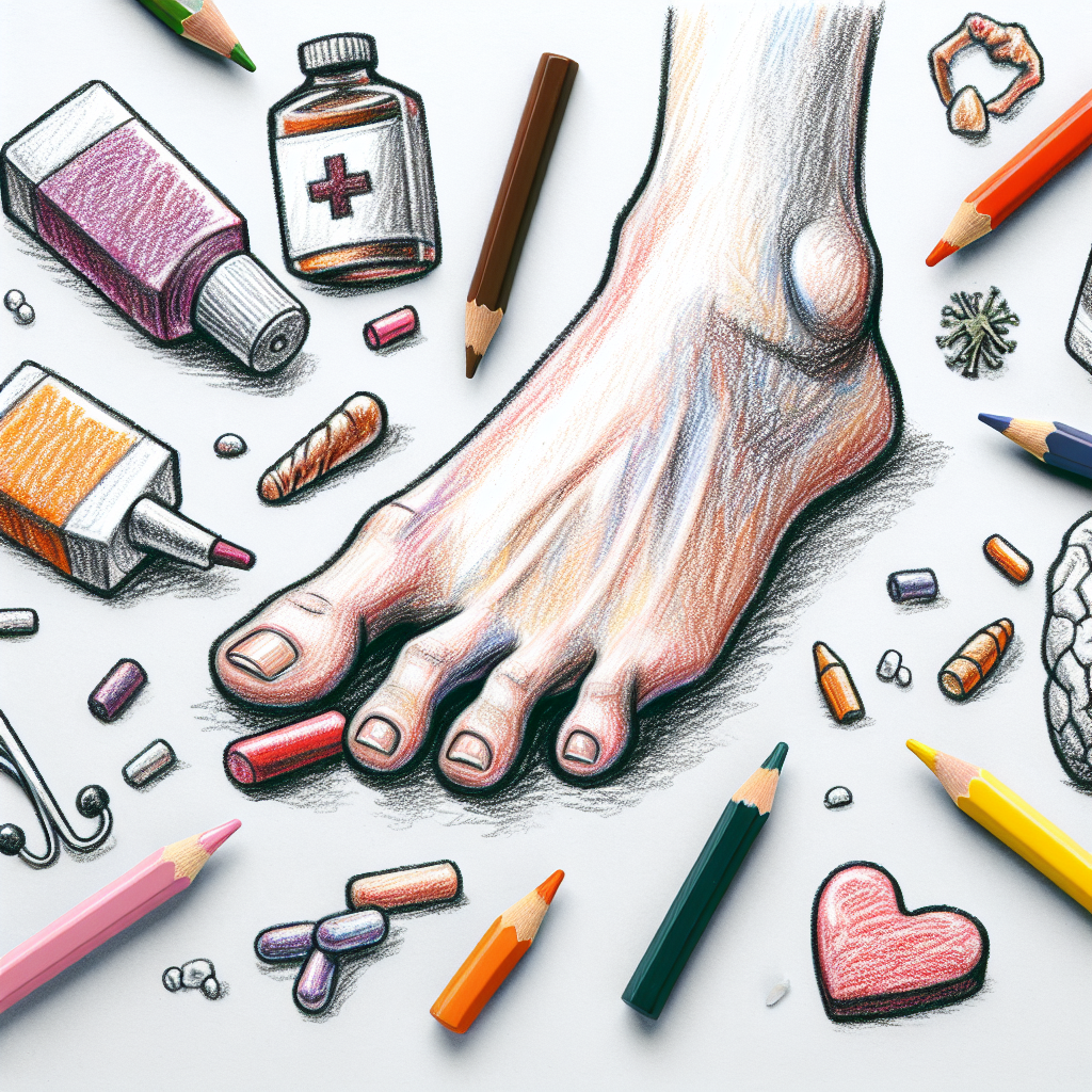 Pastelková ilustrace znázorňující téma: Zdraví