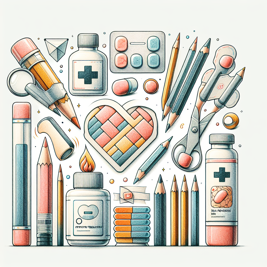 Pastelková ilustrace znázorňující téma: Péče o zdraví