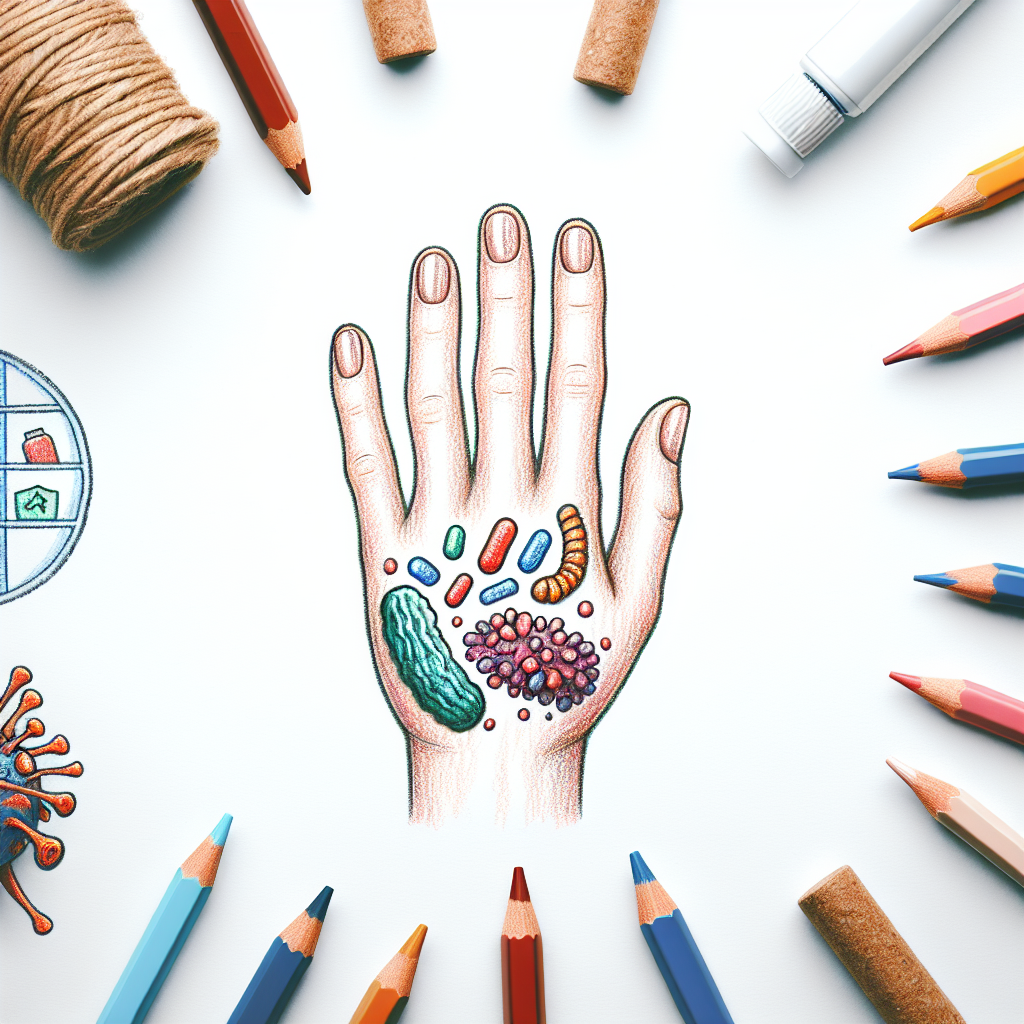 Pastelková ilustrace znázorňující téma: Zdraví