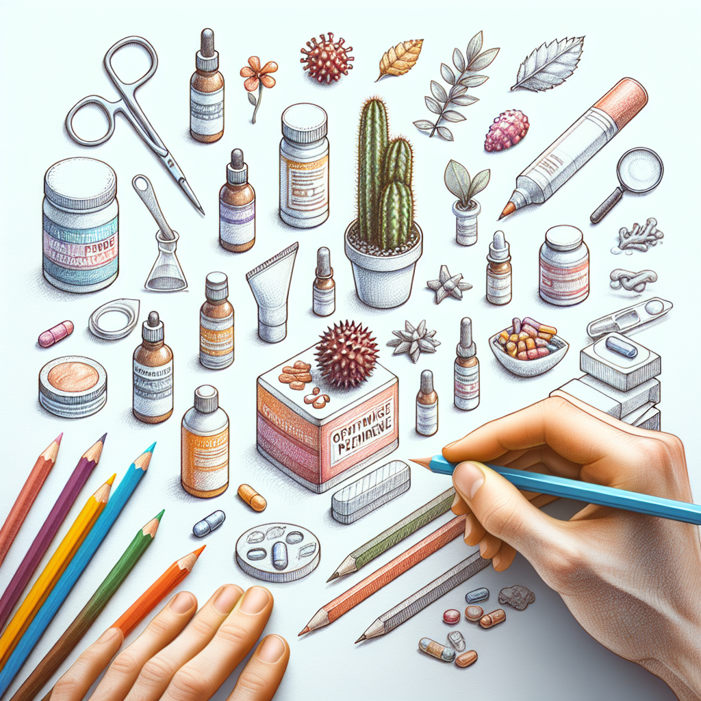 Pastelková ilustrace znázorňující téma: Zdraví a péče