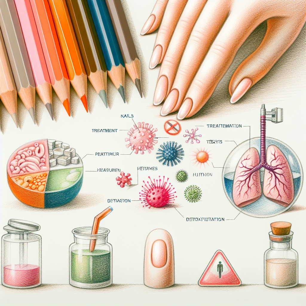 Pastelková ilustrace znázorňující téma: Plíseň nehtů