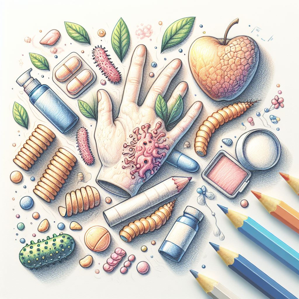 Pastelková ilustrace znázorňující téma: Zdraví