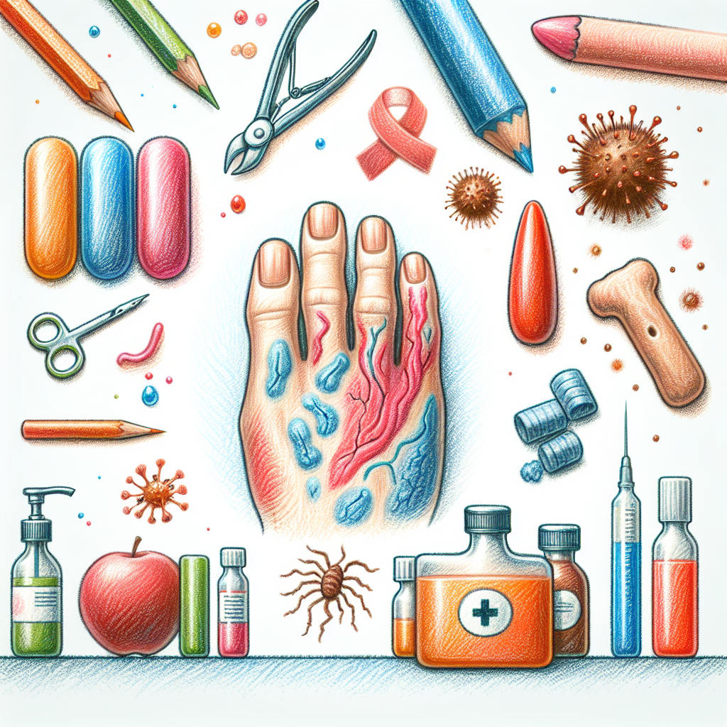 Pastelková ilustrace znázorňující téma: Zdraví